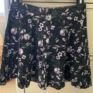 Floral A-line skirt